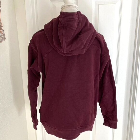 Lululemon All Yours Hoodie Cassis Burgundy Kangaroo Media Pocket Relaxed Size 8 - Picture 5 of 6